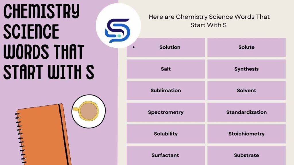 Chemistry Science Words That Start With S