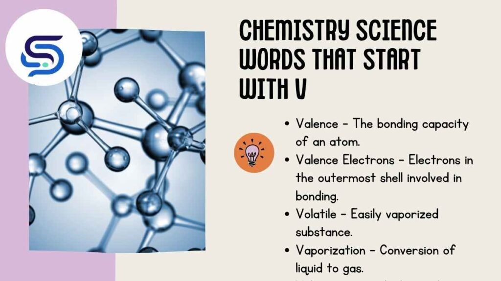 Chemistry Science Words That Start With V