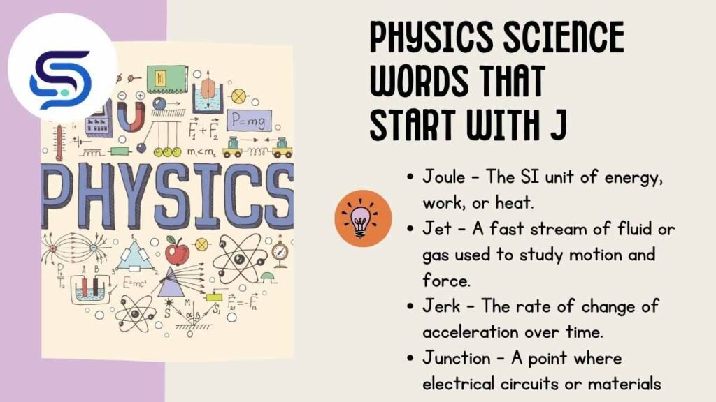 Physics Science Words That Start With J