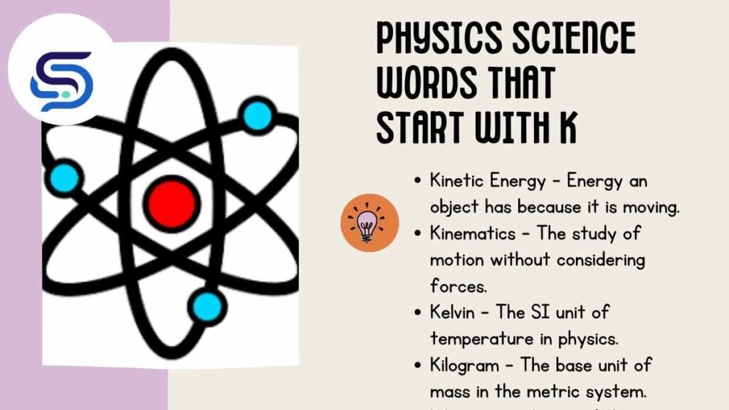 Physics Science Words That Start With K