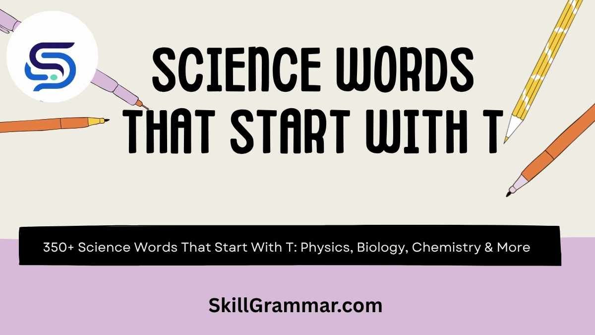 Science Words That Start With T