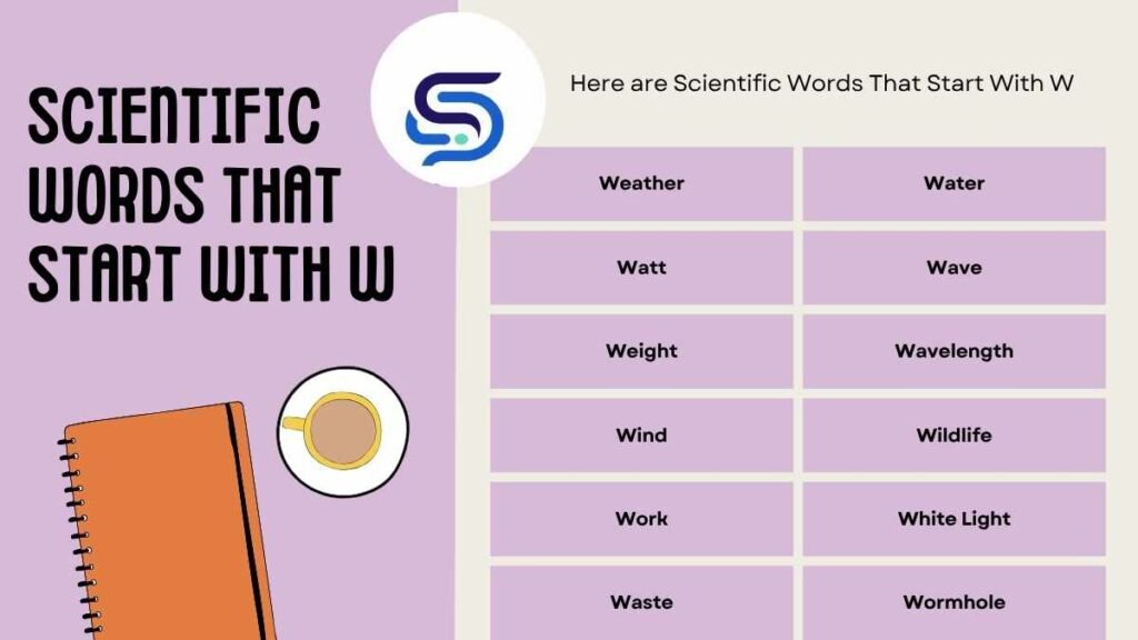 Scientific Words That Start With W