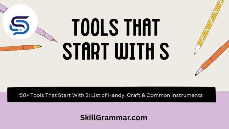 Tools That Start With S