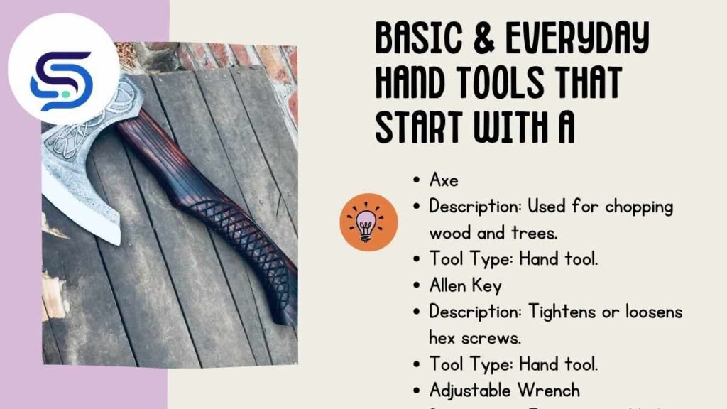 Basic & Everyday Hand Tools That Start With A