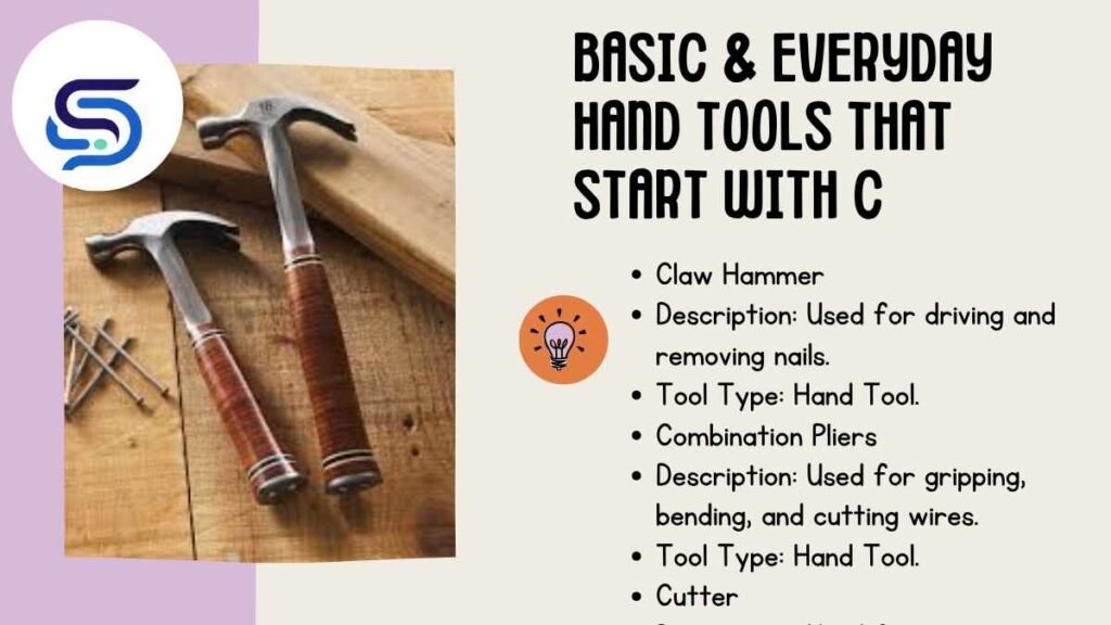 Basic & Everyday Hand Tools That Start With C