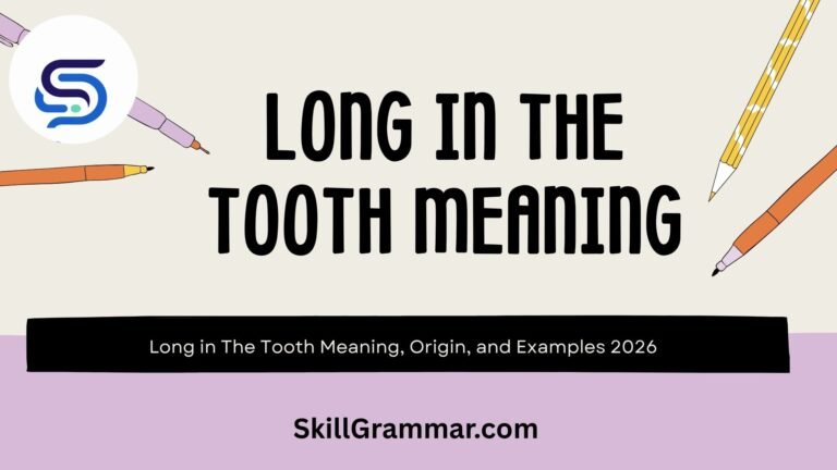 Long in The Tooth Meaning