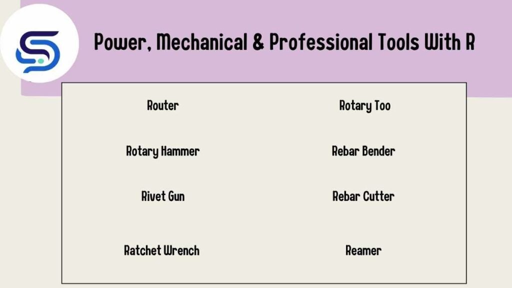 Power, Mechanical & Professional Tools With R