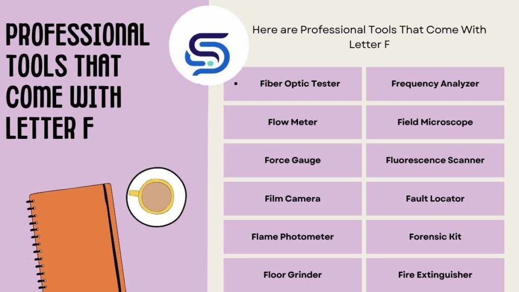 Professional Tools That Come With Letter F