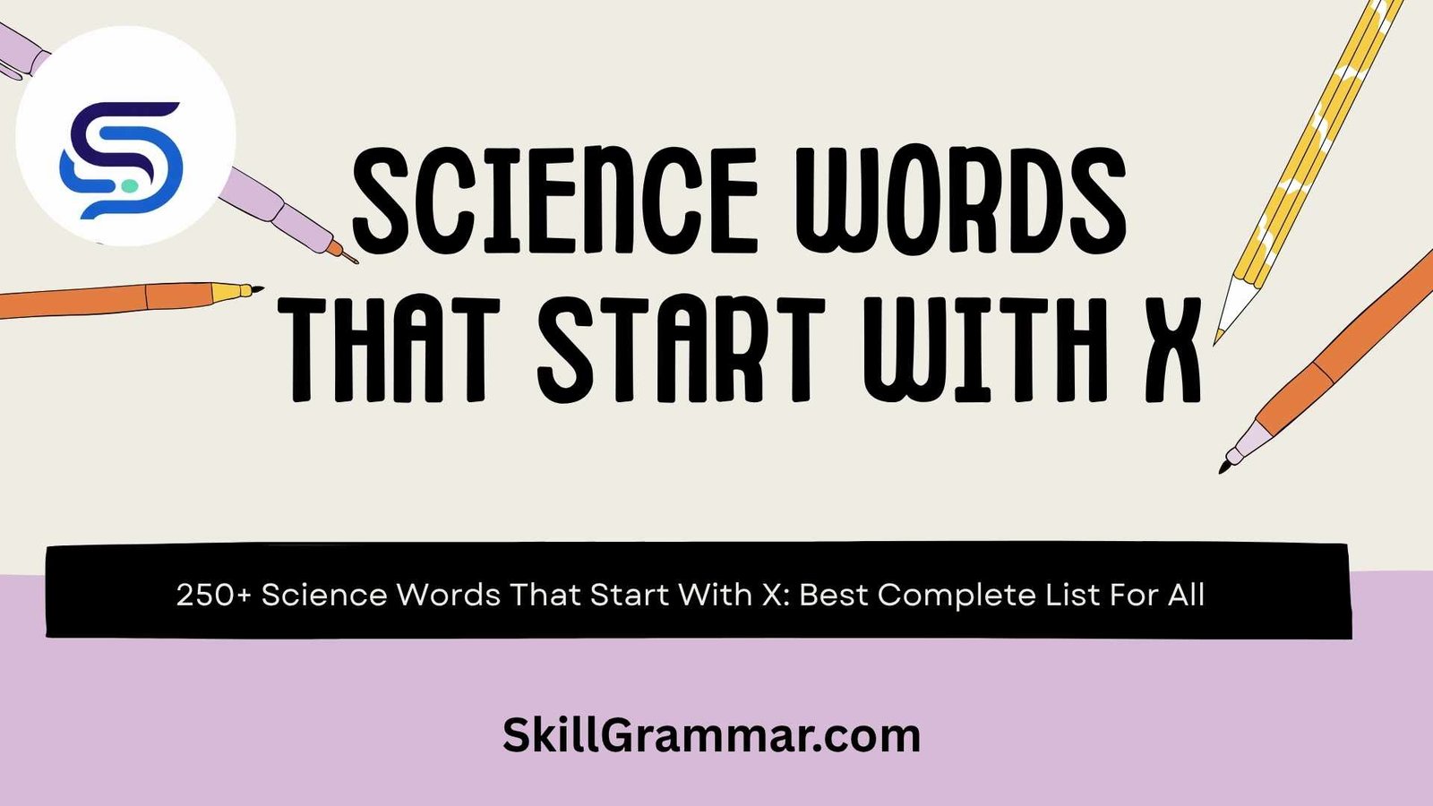 Science Words That Start With X