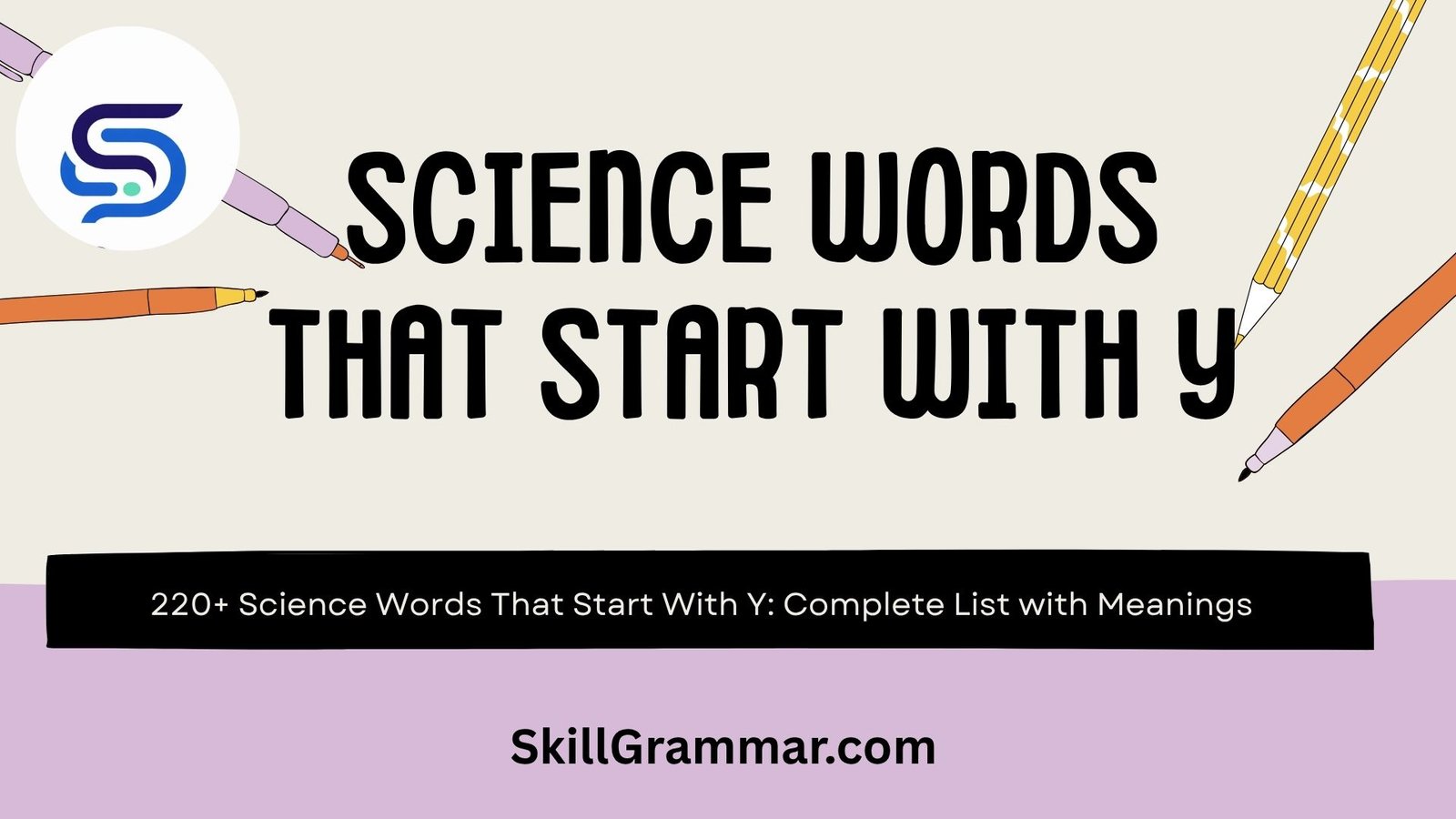 Science Words That Start With Y