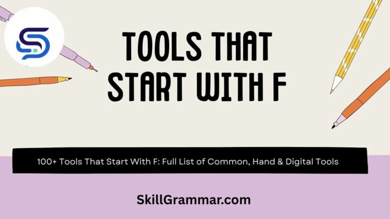 Tools That Start With F