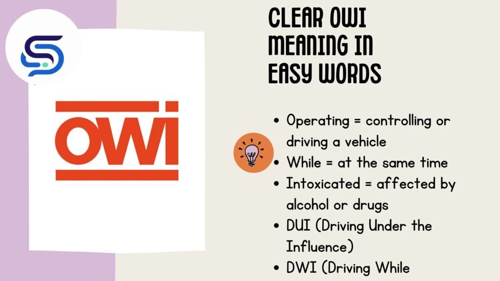 Clear OWI Meaning in Easy Words