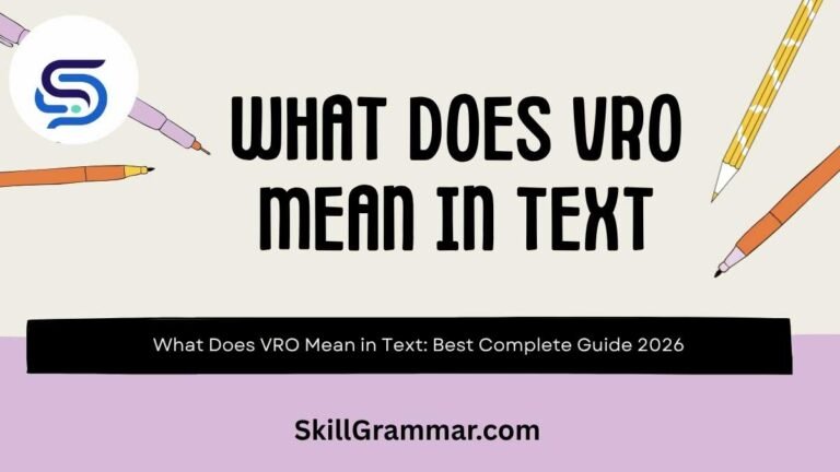 What Does VRO Mean