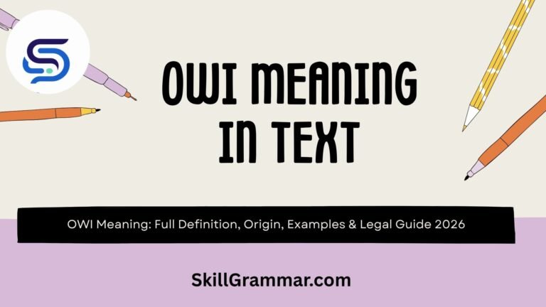 OWI Meaning
