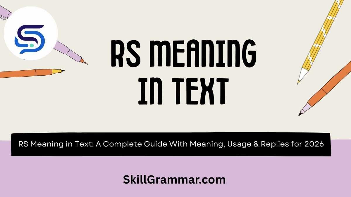 RS Meaning in Text