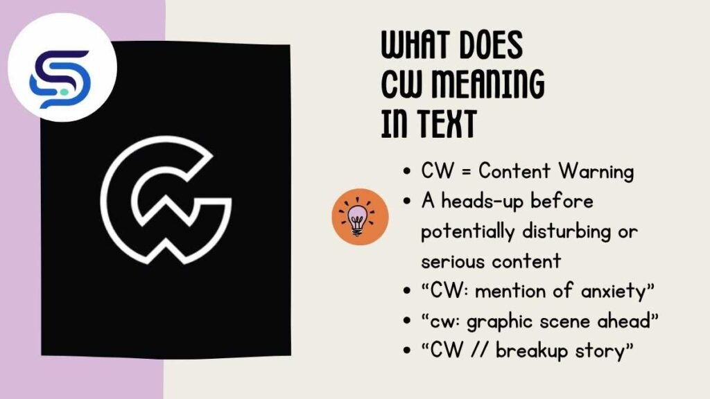 What Does CW Meaning in Text