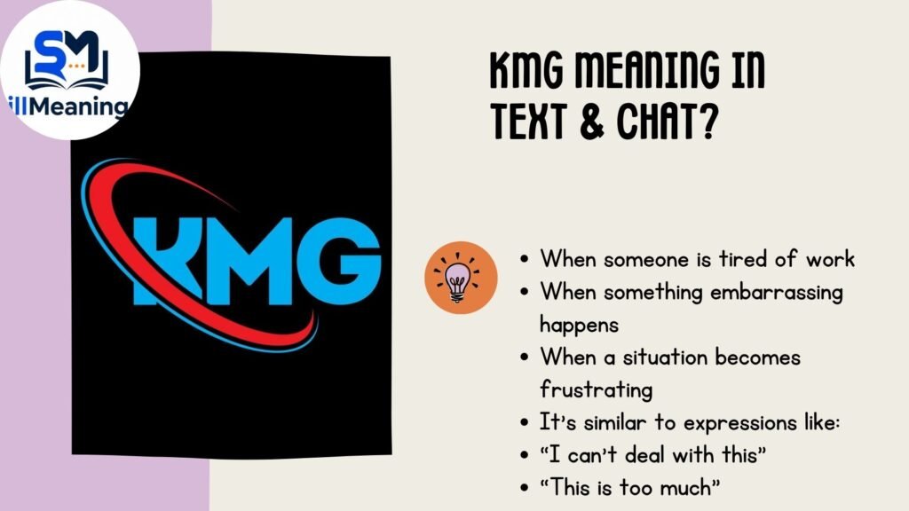 KMG Meaning in Text & Chat
